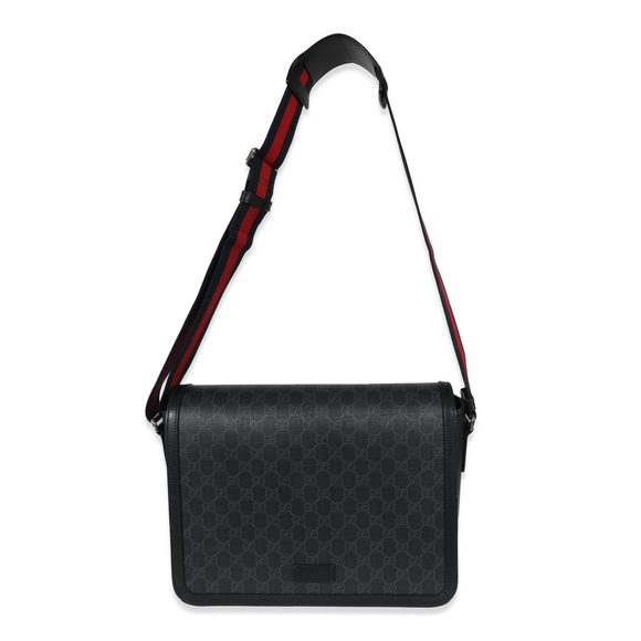 Gucci GG Supreme Canvas Web Flap Messenger Bag - Picture 4 of 9
